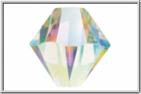 Swarovski� Bicone 5328, 6mm, 001AB - crystal, AB, 5 Stk.